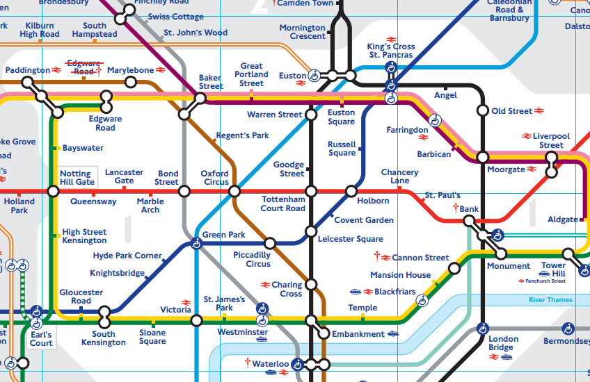 Map of the London Underground